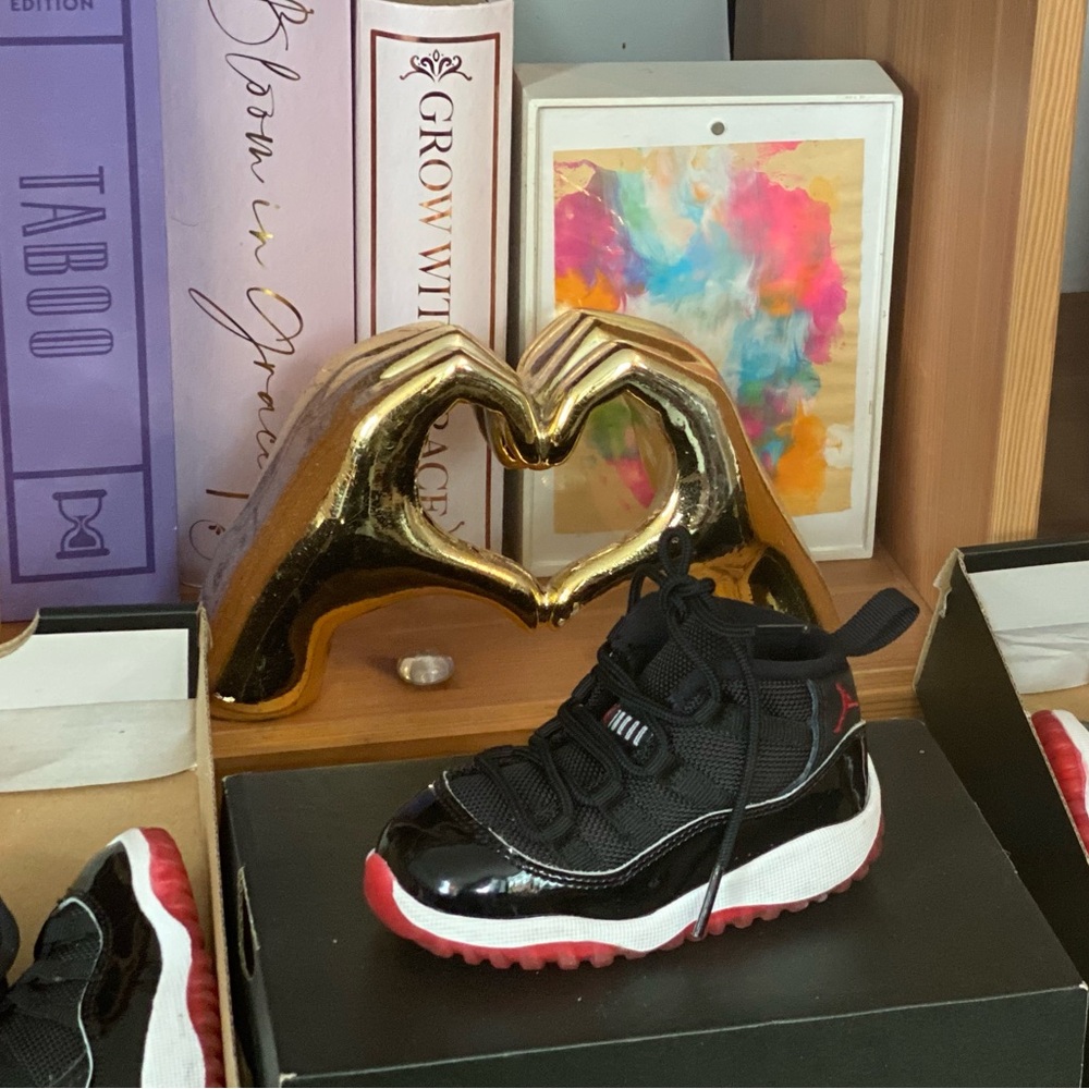 Kids Black and Red Sneakers